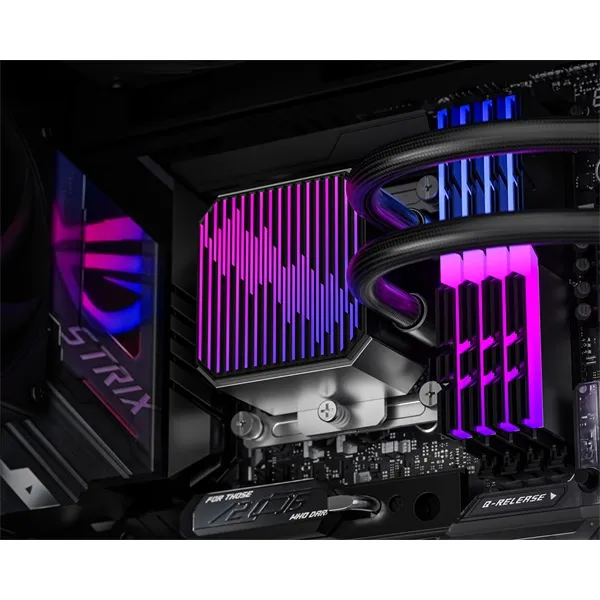 ID-Cooling CPU Water Cooler - DX240 MAX (35.2dB; max. 144,41 m3/h; 2x12cm, fekete) - Image 7