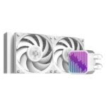 ID-Cooling CPU Water Cooler - DX240 MAX WHITE (35.2dB; max. 144,41 m3/h; 2x12cm, fehér) - Image 2