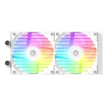 ID-Cooling CPU Water Cooler - FX240 LCD WHITE (27,2dB; max. 98,54 m3/h; 2x12cm, A-RGB, fehér) - Image 3