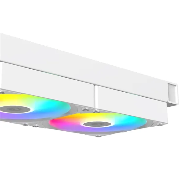 ID-Cooling CPU Water Cooler - FX240 LCD WHITE (27,2dB; max. 98,54 m3/h; 2x12cm, A-RGB, fehér) - Image 4