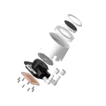 ID-Cooling CPU Water Cooler - FX240 LCD WHITE (27,2dB; max. 98,54 m3/h; 2x12cm, A-RGB, fehér) - Image 8
