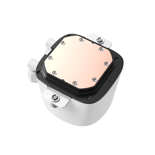 ID-Cooling CPU Water Cooler - FX240 LCD WHITE (27,2dB; max. 98,54 m3/h; 2x12cm, A-RGB, fehér) - Image 9