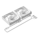 ID-Cooling CPU Water Cooler - FX240 LCD WHITE (27,2dB; max. 98,54 m3/h; 2x12cm, A-RGB, fehér) - Image 12