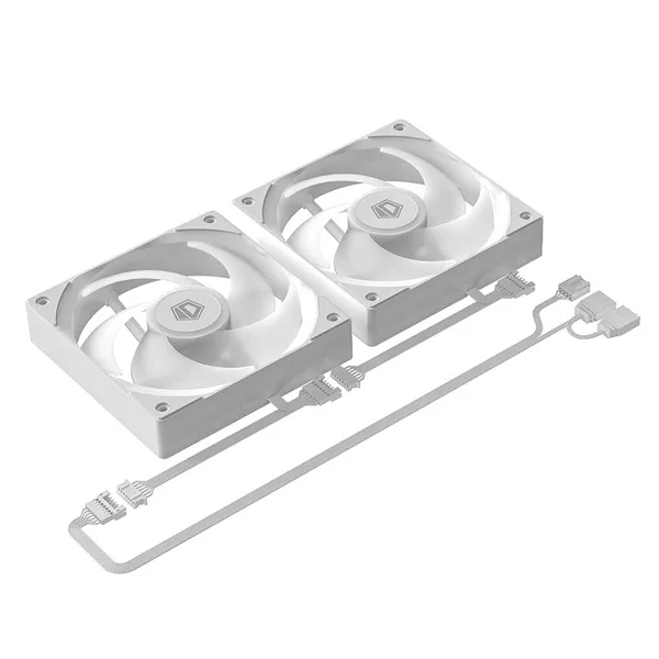 ID-Cooling CPU Water Cooler - FX240 TD WHITE (25dB; max. 98,54 m3/h; 2x12cm, A-RGB LED, fehér) - Image 8