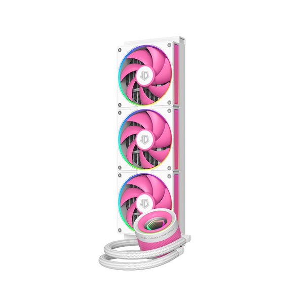 ID-Cooling CPU Water Cooler - FX360 INF PINK (29.9dB; max.132,52 m3/h; 3x12cm, A-RGB, rózsaszín) - Image 1