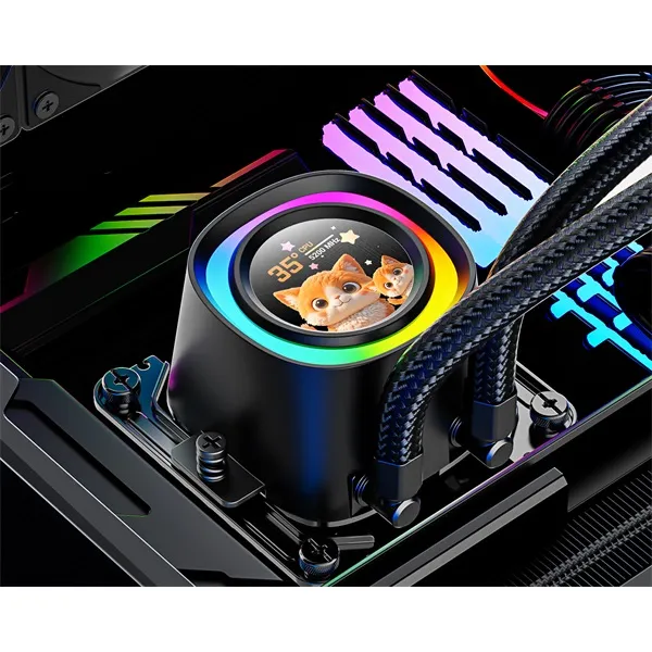 ID-Cooling CPU Water Cooler - FX360 LCD PE (34.3dB; max.150,78 m3/h; 3x12cm, fekete) - Image 11
