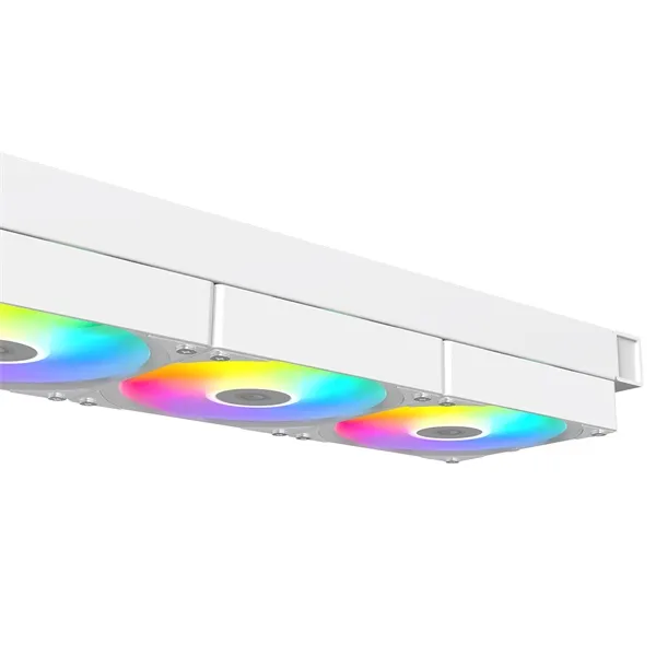 ID-Cooling CPU Water Cooler - FX360 LCD WHITE (27.2dB; max.98,54 m3/h; 3x12cm, A-RGB, fehér) - Image 4