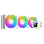 ID-Cooling CPU Water Cooler - FX360 TD WHITE (27.2dB; max.98,54 m3/h; 3x12cm, A-RGB, fehér) - Image 2