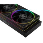 ID-Cooling CPU Water Cooler - Space SL240 (13.8-30.5dB; max. 132,52 m3/h; 2x12cm, A-RGB LED, fekete) - Image 3