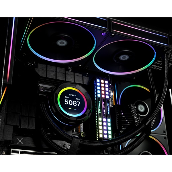 ID-Cooling_CPU_Water_Cooler_-_SL240_138-305dB_max_13252_m3h_2x12cm_A-RGB_LED-i389094.jpg ID-Cooling CPU Water Cooler - Space SL240 (13.8-30.5dB; max. 132,52 m3/h; 2x12cm, A-RGB LED, fekete) - Image 9