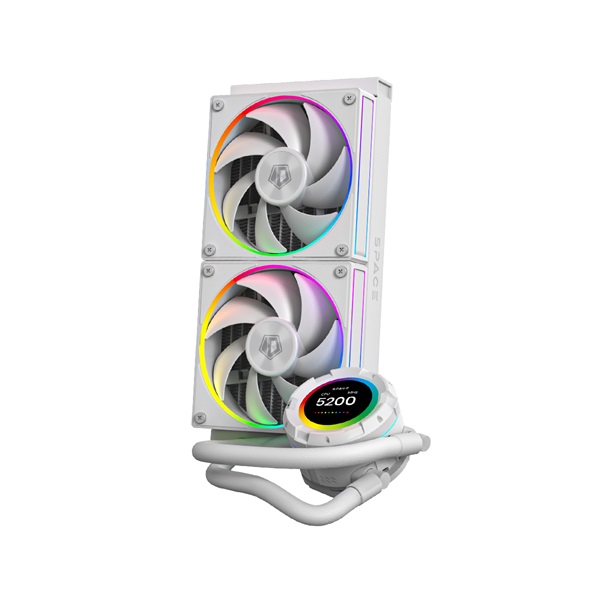 ID-Cooling_CPU_Water_Cooler_-_SL240_WHITE_138-305dB_max_13252_m3h_2x12cm_A-RGB_LED-i389159.jpg ID-Cooling CPU Water Cooler - Space SL240 WHITE (13.8-30.5dB; max. 132,52 m3/h; 2x12cm, A-RGB LED, fehér) - Image 3
