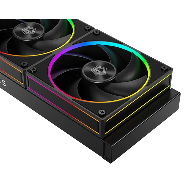 ID-Cooling CPU Water Cooler - Space SL360 (25dB; max. 132,52 m3/h; 3x12cm, A-RGB LED, fekete) - Image 4