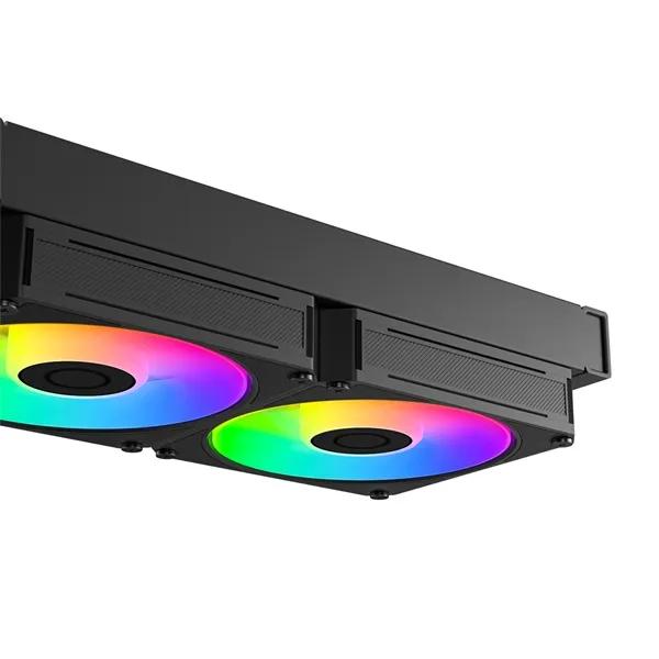 ID-Cooling CPU Water Cooler - Space SL240 V2 (25dB; max. 135,41 m3/h; 2x12cm, A-RGB LED, fekete) - Image 3