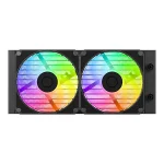 ID-Cooling CPU Water Cooler - Space SL240 V2 (25dB; max. 135,41 m3/h; 2x12cm, A-RGB LED, fekete) - Image 4