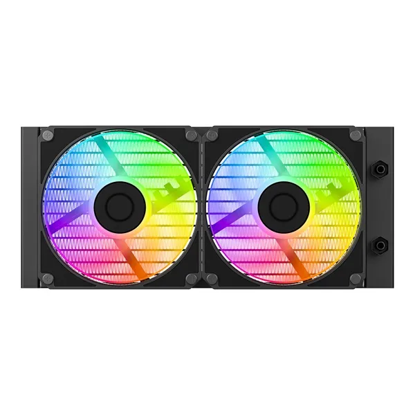 ID-Cooling CPU Water Cooler - Space SL240 V2 (25dB; max. 135,41 m3/h; 2x12cm, A-RGB LED, fekete) - Image 4