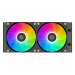 ID-Cooling CPU Water Cooler - Space SL240 XE (25dB; max. 129,39 m3/h; 2x12cm, A-RGB LED, fekete) - Image 3