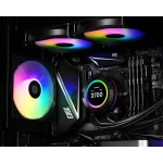 ID-Cooling CPU Water Cooler - Space SL240 XE (25dB; max. 129,39 m3/h; 2x12cm, A-RGB LED, fekete) - Image 10