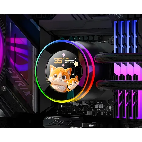 ID-Cooling CPU Water Cooler - Space SL360 V2 (25dB; max. 135,41 m3/h; 3x12cm, A-RGB LED, fekete) - Image 11