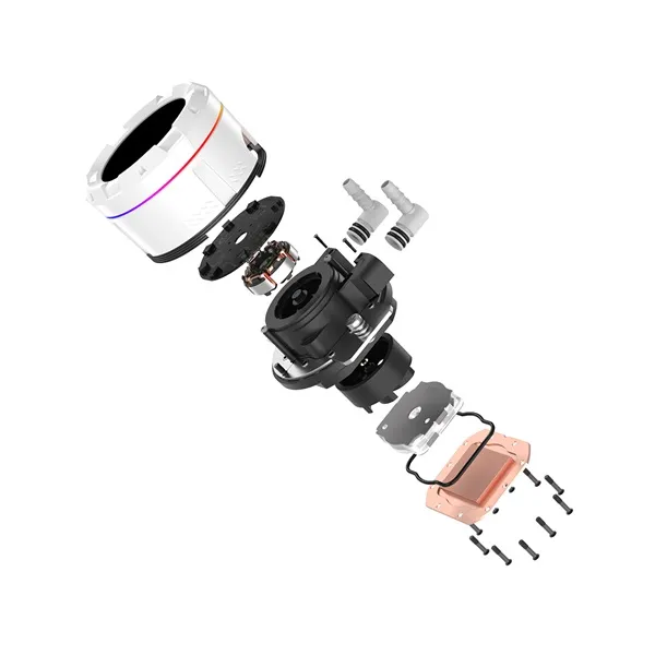 ID-Cooling CPU Water Cooler - Space SL360 XE WHITE (35,2dB; max. 129,39 m3/h; 3x12cm, A-RGB LED, fehér) - Image 6