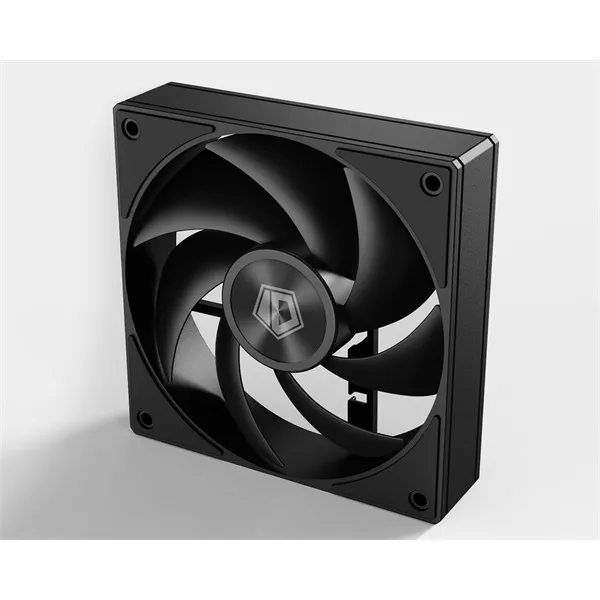 ID-Cooling Cooler 12cm - AF-1230-K (31,1dB, max. 143,90 m3/h, 4pin, PWM, Hydro bear, Daisy chain, 12cm, fekete) - Image 4