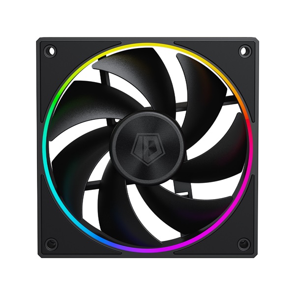 ID-Cooling Cooler 12cm - AF-127-ARGB-K (29,9dB, max. 132,52 m3/h, 4pin, PWM, 12cm, ARGB LED, fekete) - Image 4