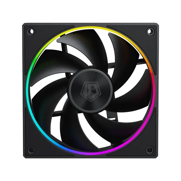 ID-Cooling Cooler 12cm - AF-127-ARGB-K TRIO (29,9dB, max. 132,52 m3/h, 4pin, PWM, 3 x12cm, ARGB LED, fekete) - Image 5