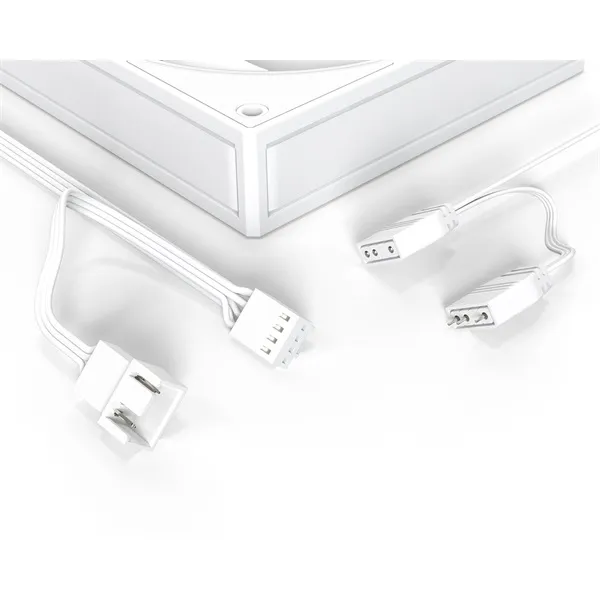 ID-Cooling Cooler 12cm - AF-127-ARGB-W (29,9dB, max. 132,52 m3/h, 4pin, PWM, 12cm, ARGB LED, fehér) - Image 6