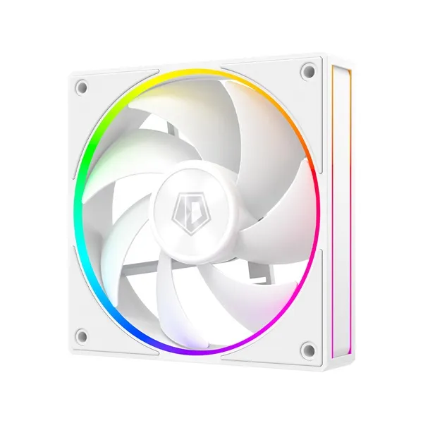 ID-Cooling Cooler 12cm - AF-127-ARGB-W TRIO (29,9dB, max. 132,52 m3/h, 4pin, PWM, 3 x12cm, ARGB LED, fehér) - Image 4