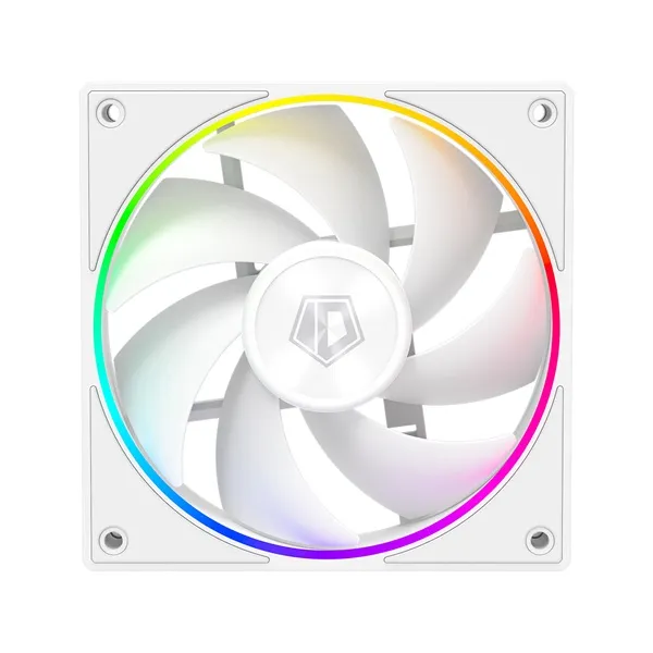ID-Cooling Cooler 12cm - AF-127-ARGB-W TRIO (29,9dB, max. 132,52 m3/h, 4pin, PWM, 3 x12cm, ARGB LED, fehér) - Image 5