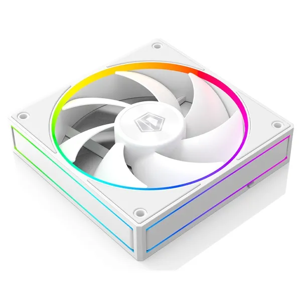 ID-Cooling Cooler 12cm - AF-127-ARGB-W TRIO (29,9dB, max. 132,52 m3/h, 4pin, PWM, 3 x12cm, ARGB LED, fehér) - Image 6