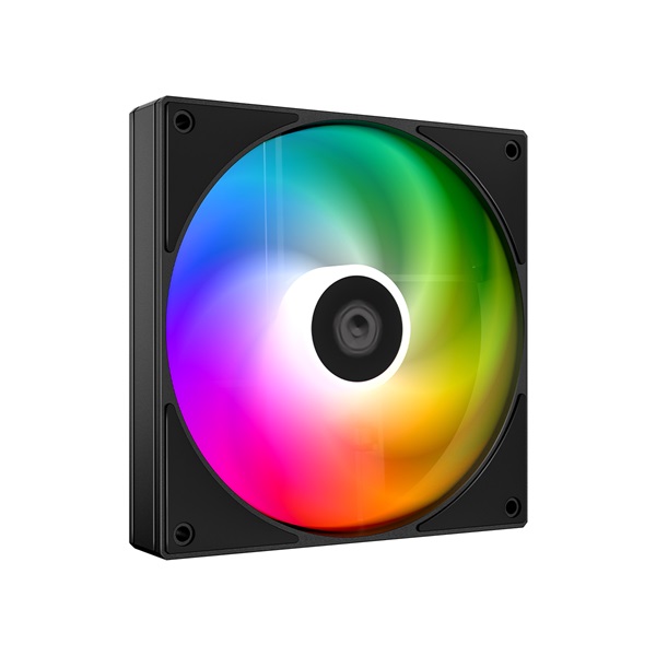 ID-Cooling Cooler 12cm - AS-120-ARGB-K (27,2dB, max. 98,54 m3/h, 4pin, PWM, 12cm, ARGB, fekete) - Image 2