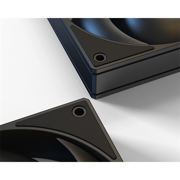 ID-Cooling Cooler 12cm - AS-120-K (27,2dB, max. 98,54 m3/h, 4pin, PWM, 12cm, fekete) - Image 7