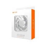 ID-Cooling Cooler 12cm - AT-120-W (36,5dB, max.141,01 m3/h, 4pin, PWM, 12cm, fehér) - Image 7