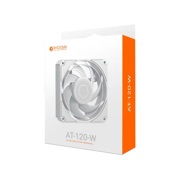 ID-Cooling Cooler 12cm - AT-120-W (36,5dB, max.141,01 m3/h, 4pin, PWM, 12cm, fehér) - Image 7