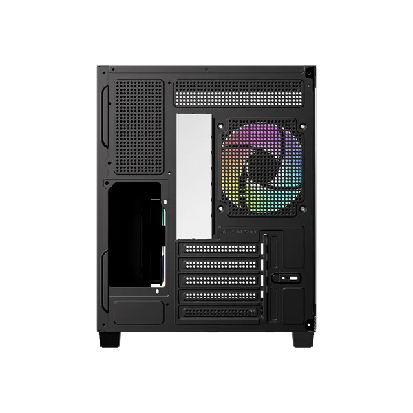 ID-Cooling Számítógépház - VIEW 500 ARGB (ablakos, 3x12cm A-RGB, BTF, mATX, 1xUSB3.0, 1xUSB2.0, fekete) - Image 7