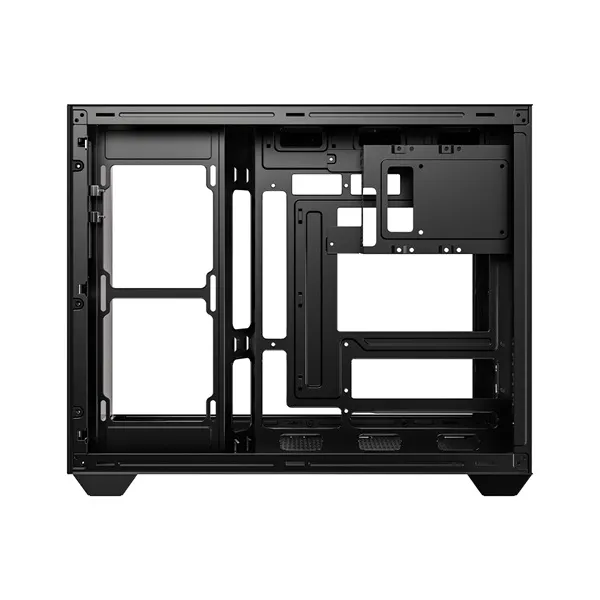ID-Cooling Számítógépház - VIEW 500 (ablakos, venti nélkül, BTF, mATX, 1xUSB3.0, 1xUSB2.0, fekete) - Image 4