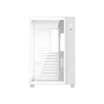 ID-Cooling Számítógépház - VIEW 510 WH (ablakos, venti nélkül, BTF, ATX, USB3.0, 1xUSB-C, fehér) - Image 2