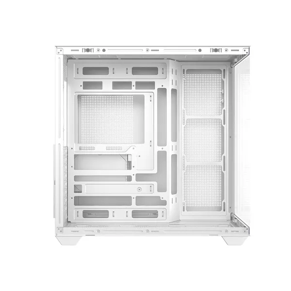 ID-Cooling Számítógépház - VIEW 510 WH (ablakos, venti nélkül, BTF, ATX, USB3.0, 1xUSB-C, fehér) - Image 3