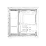 ID-Cooling Számítógépház - VIEW 510 WH (ablakos, venti nélkül, BTF, ATX, USB3.0, 1xUSB-C, fehér) - Image 4