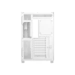 ID-Cooling Számítógépház - VIEW 510 WH (ablakos, venti nélkül, BTF, ATX, USB3.0, 1xUSB-C, fehér) - Image 6