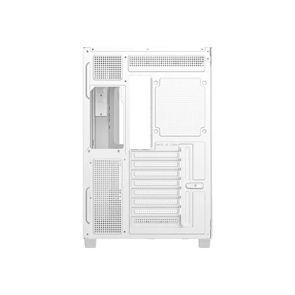 ID-Cooling Számítógépház - VIEW 510 WH (ablakos, venti nélkül, BTF, ATX, USB3.0, 1xUSB-C, fehér) - Image 6