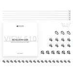 ID-Cooling Számítógépház - VIEW 510 WH (ablakos, venti nélkül, BTF, ATX, USB3.0, 1xUSB-C, fehér) - Image 7