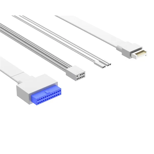 ID-Cooling Számítógépház - VIEW 510 WH (ablakos, venti nélkül, BTF, ATX, USB3.0, 1xUSB-C, fehér) - Image 8