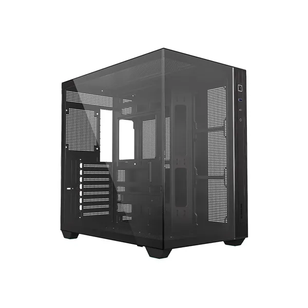 ID-Cooling Számítógépház - VIEW 510 (ablakos, venti nélkül, BTF, ATX, USB3.0, 1xUSB-C, fekete)