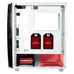 LC-Power Számítógépház - 713W - Bright Sail X (fehér, fehér belső, ablakos, mATX/ATX, 2xUSB-A 3.2, 1xUSB-C 3.2) - Image 2