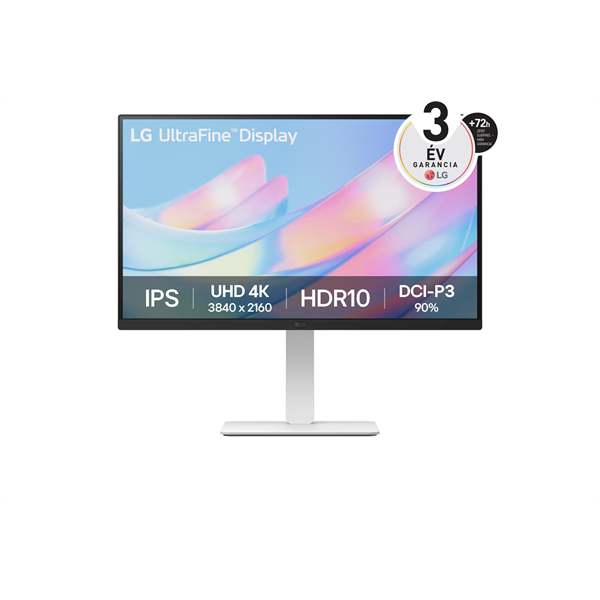 LG 27" 27US550-W.AEU 4K UHD IPS HDMI/DP monitor