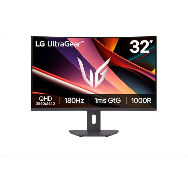 LG Monitor 32" Gamer - 32G600A-B (Ívelt; VA; 16:9; 2560x1440; 180Hz; 1ms; 300cd; HDMIx2; DP; Freesync, HDR, Mag.áll)