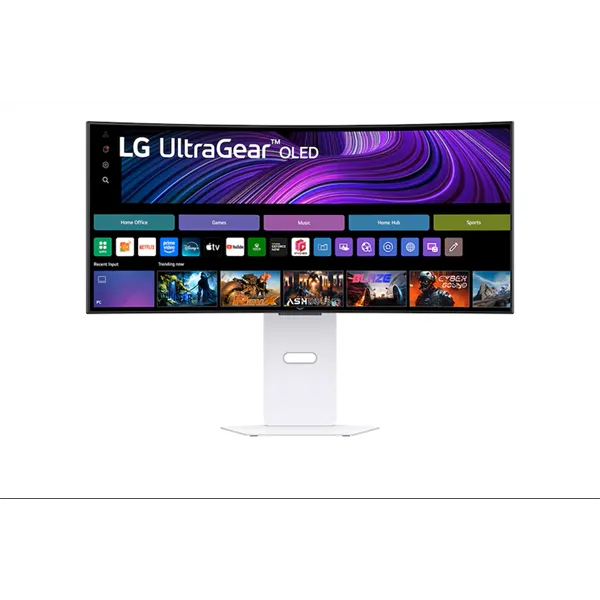 LG 34" 34GX90SA-W.AEU UltraGear WQHD OLED 240Hz DP/HDMI/USB/USB-C/LAN ívelt gamer monitor
