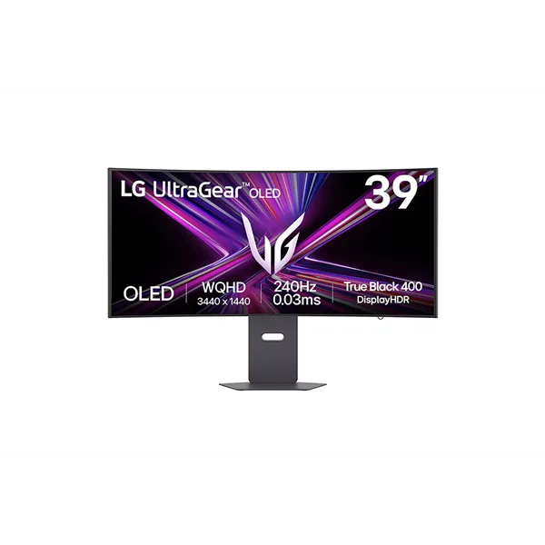 LG 39" 39GX900A-B.AEU UltraGear WQHD OLED 240Hz DP/HDMI/USB/USB-C ívelt gamer monitor