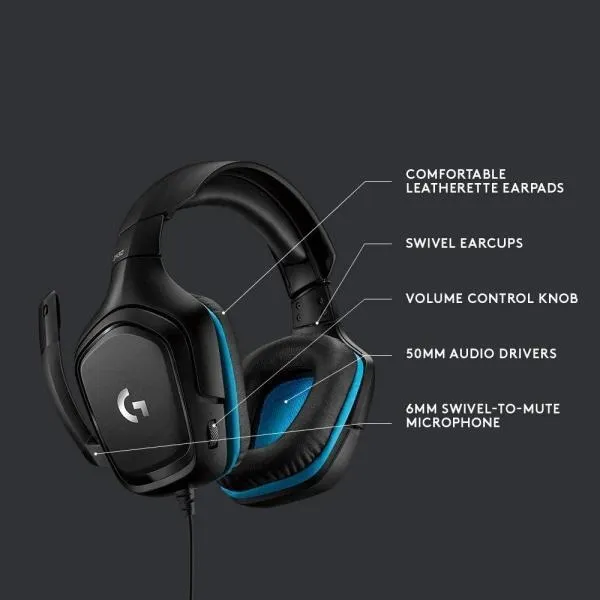 Logitech G432 7.1 USB gamer headset - Image 5